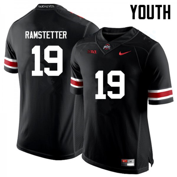 Ohio State Buckeyes #19 Joe Ramstetter Youth Official Jersey Black OSU89082